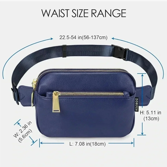 ZORFIN WOMENS BELT/CROSSBODY BAG IN BLUE - Picture 3 of 16